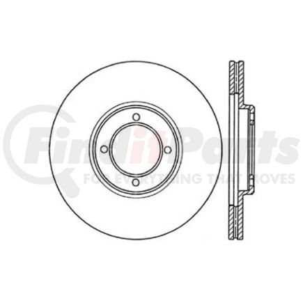 Centric 120.44043 Disc Brake Rotor Premium Brake Rotor