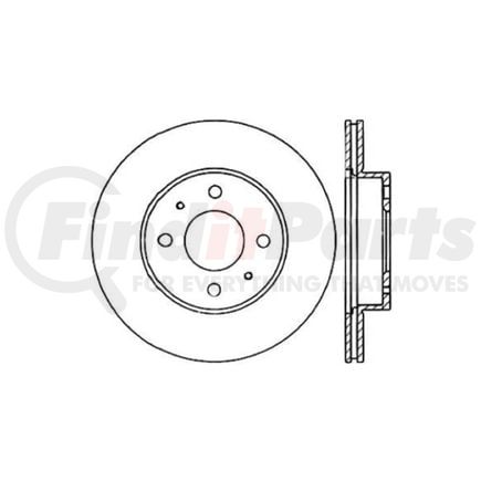 12042061 by CENTRIC - Premium Brake Rotor
