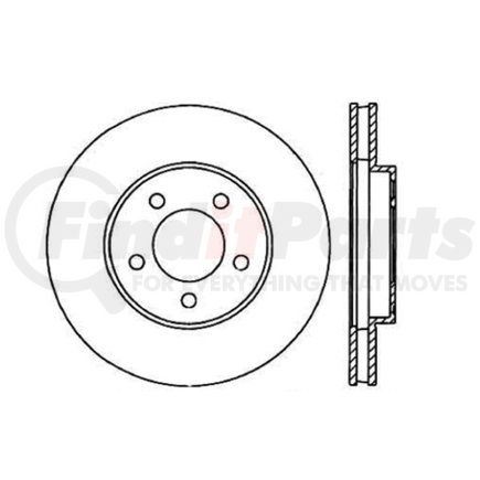 121.61043 by CENTRIC - Standard Brake Rotor
