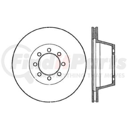 Centric 120.65004 Disc Brake Rotor Premium Brake Rotor