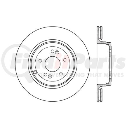 Centric 120.51035 Disc Brake Rotor Premium Brake Rotor