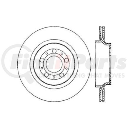 120.39033 by CENTRIC - Centric Premium High Carbon Alloy Brake Rotor