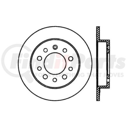 Centric 120.51016 Disc Brake Rotor Centric Premium Brake Rotor