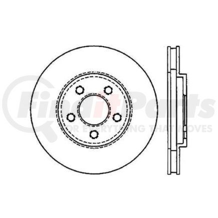 Centric 120.63017 Disc Brake Rotor Centric Premium Brake Rotor