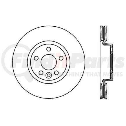 120.39040 by CENTRIC - Premium Brake Rotor