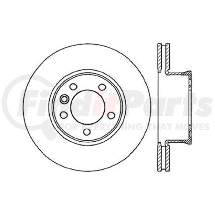 120.35073 by CENTRIC - Centric Premium High Carbon Alloy Brake Rotor