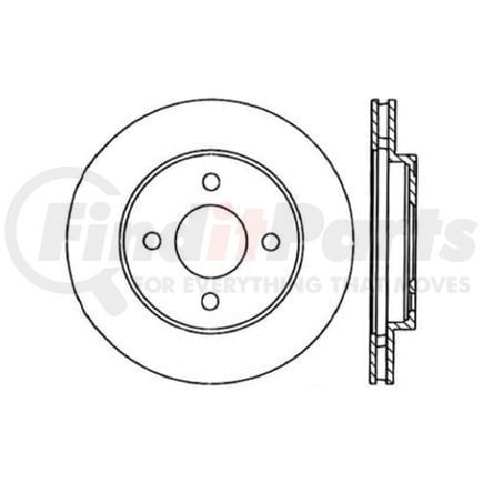 Centric 120.63038 Disc Brake Rotor Premium Brake Rotor