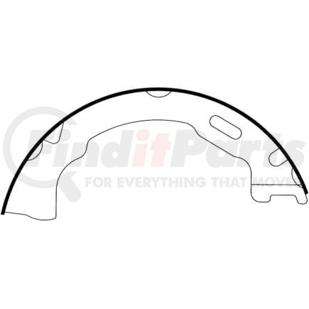 111.0791 by CENTRIC - Premium Parking Brake Shoes