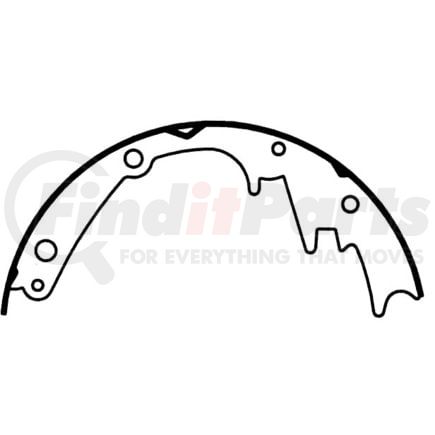 111.0823 by CENTRIC - Premium Parking Brake Shoes