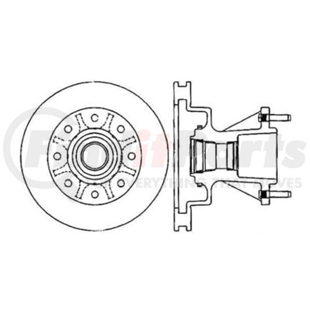 Centric 125.65074 Brake Hydraulic Line Premium High-Carbon Rotor