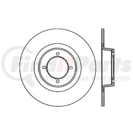 Centric 120.25002 Disc Brake Rotor Premium Brake Rotor