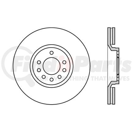 120.38021 by CENTRIC - Centric Premium High Carbon Alloy Brake Rotor