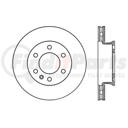 120.35106 by CENTRIC - Premium Brake Rotor