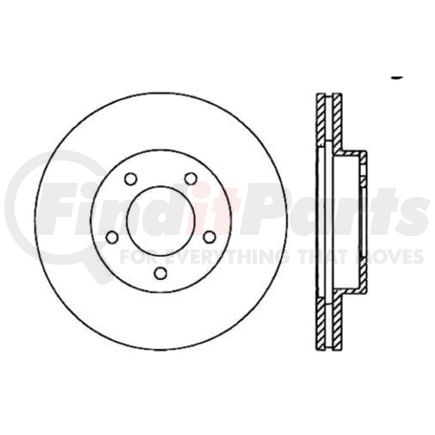 Centric 120.63044 Disc Brake Rotor Premium Brake Rotor