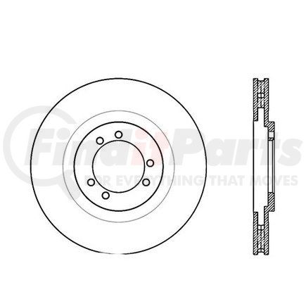 120.67041 by CENTRIC - Centric Premium Brake Rotor