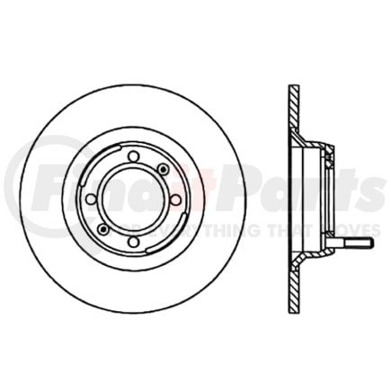 Centric 120.02005 Disc Brake Rotor Premium Brake Rotor