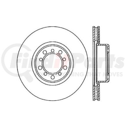 120.35017 by CENTRIC - Premium Brake Rotor