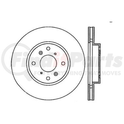 Centric 120.40037 Disc Brake Rotor Premium Brake Rotor