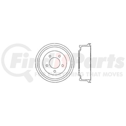 Centric 122.67034 Brake Drum Prm Brake Drum