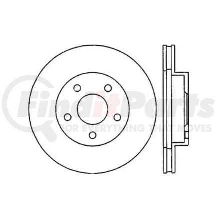 120.62023 by CENTRIC - Premium Brake Rotor