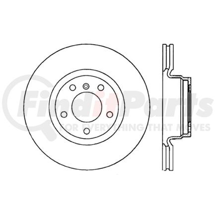 120.34117 by CENTRIC - Premium Brake Rotor