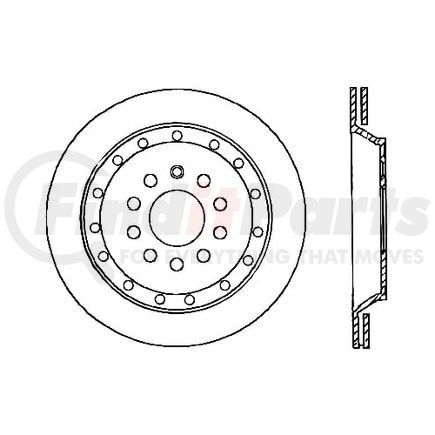 120.33102 by CENTRIC - Premium Brake Rotor