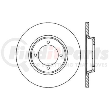 Centric 120.45007 Disc Brake Rotor Premium Brake Rotor