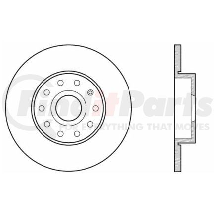 120.33105 by CENTRIC - Premium Brake Rotor