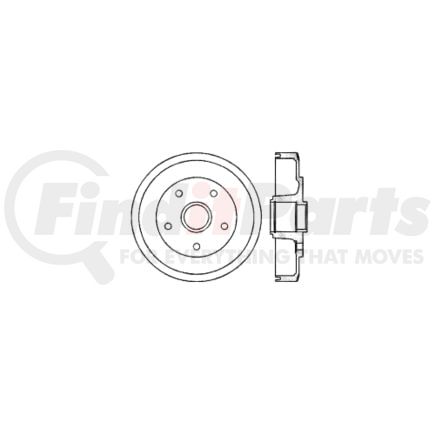 Centric 122.45013 Brake Drum Premium Brake Drum