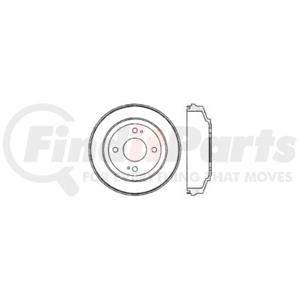 Centric 122.40004 Brake Drum Premium Brake Drum