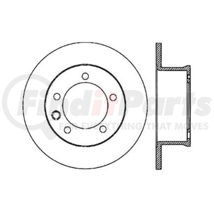 Centric 120.35070 Disc Brake Rotor Centric Premium High Carbon Alloy Brake Rotor