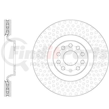 120.33144 by CENTRIC - Premium Brake Rotor
