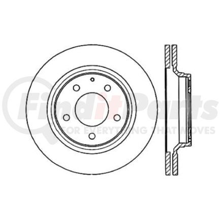 Centric 120.45052 Disc Brake Rotor Premium Brake Rotor