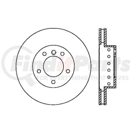 120.34071 by CENTRIC - Premium Brake Rotor