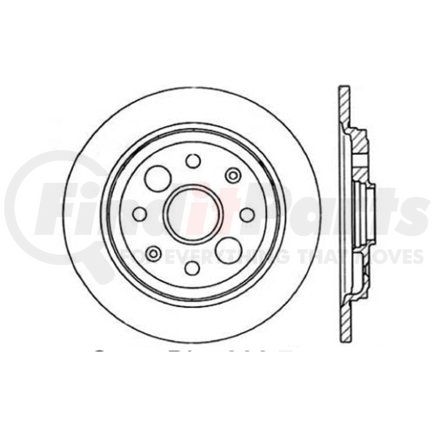 121.40014 by CENTRIC - C-Tek Standard Disc Brake Rotor - 9.39 in. Outside Diameter