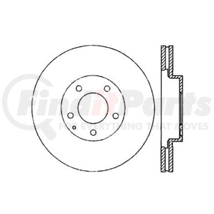 120.45060 by CENTRIC - Centric Premium Brake Rotor