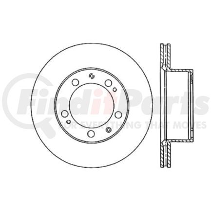 Centric 120.37028 Disc Brake Rotor Premium Brake Rotor