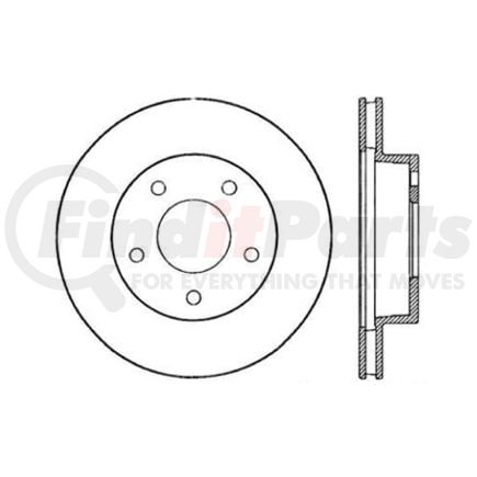 120.61014 by CENTRIC - Premium Brake Rotor