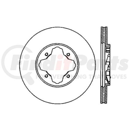 Centric 120.40030 Disc Brake Rotor Premium Brake Rotor