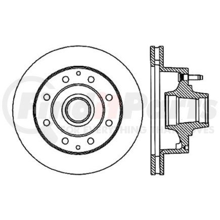 120.65026 by CENTRIC - Premium Brake Rotor