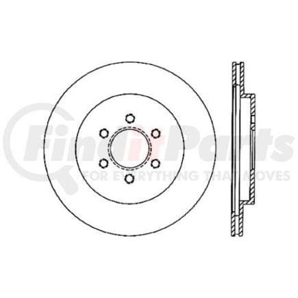 120.63037 by CENTRIC - Premium Brake Rotor