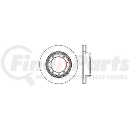 120.83012 by CENTRIC - Premium Brake Rotor