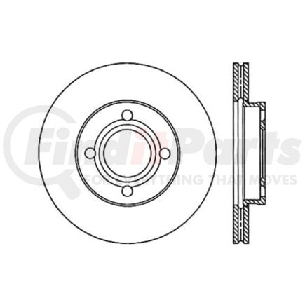 Centric 120.33002 Disc Brake Rotor Premium Brake Rotor