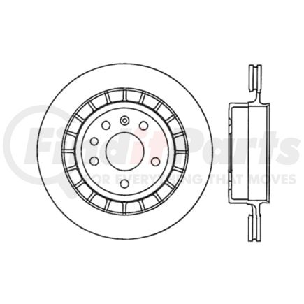 120.38015 by CENTRIC - Premium Brake Rotor