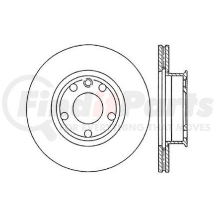 Centric 120.33037 Disc Brake Rotor Premium Brake Rotor
