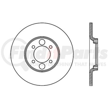 Centric 120.20000 Disc Brake Rotor Premium Brake Rotor