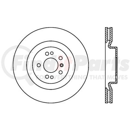 120.35091 by CENTRIC - Premium Brake Rotor