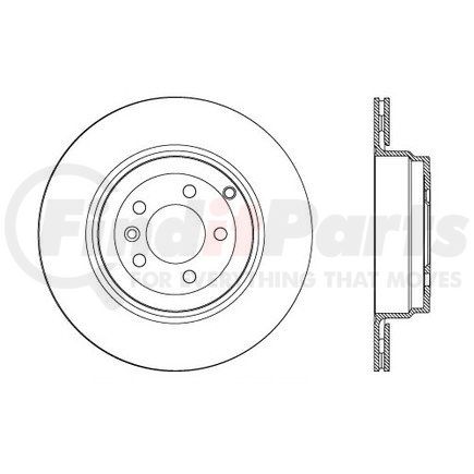 120.22012 by CENTRIC - Premium Brake Rotor