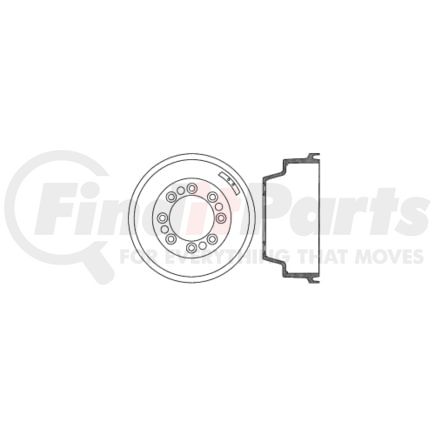 Centric 122.65026 Brake Drum Prm Brake Drum