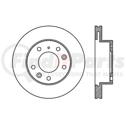 Centric 120.45038 Disc Brake Rotor Premium Brake Rotor